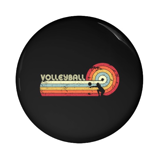 Volleyball Pin Buttons