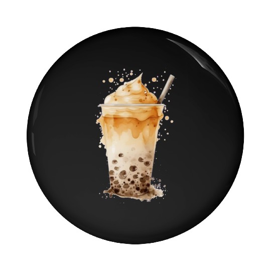 Boba Bubble Tea 2 Pin Buttons