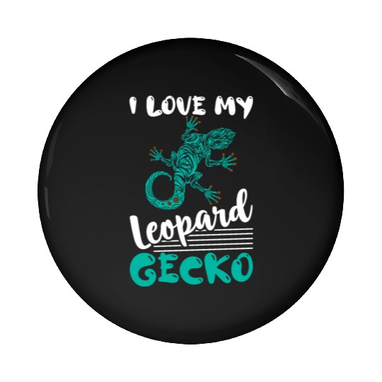 I Love My Leopard Gecko Lizard Lover Reptile Pin Buttons