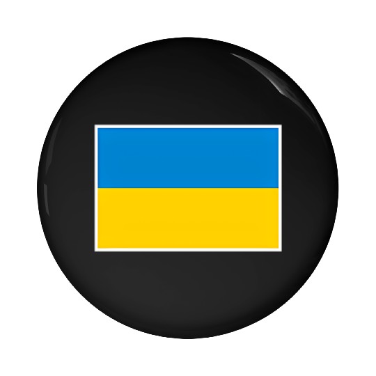 Ukraine Flag With Ukrainian National Colors Pin Buttons