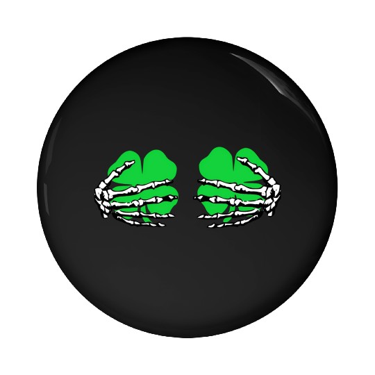 St Patricks Day Boob Pumpkin Shamrock Skeleton Han Pin Buttons