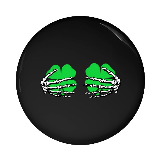 St Patricks Day Boob Pumpkin Shamrock Skeleton Han Pin Buttons