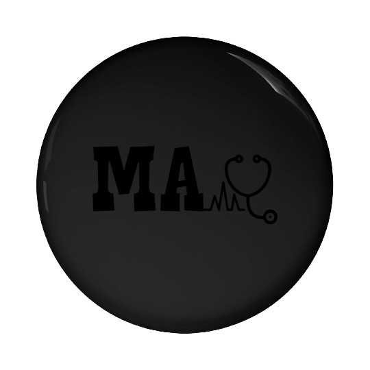 Ma Medical Assistant And Stethoscope Medical Assis Pin Buttons