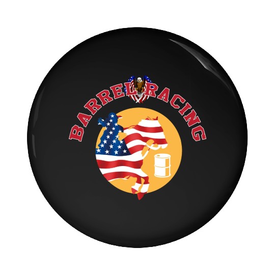 Cowgirl Barrel Racing Sport Come On Cowgirl Art Pin Buttons