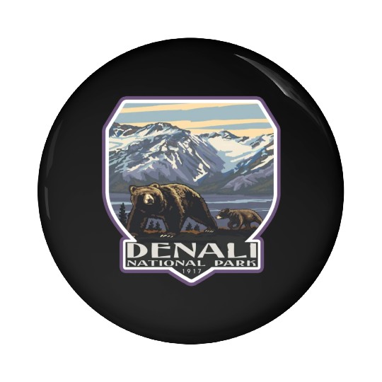 Denali national park Pin Buttons