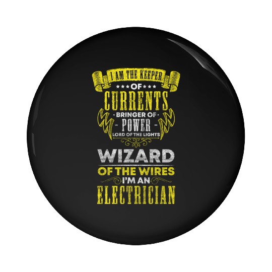 Electronic Engineer Men Voltage Pin Buttons