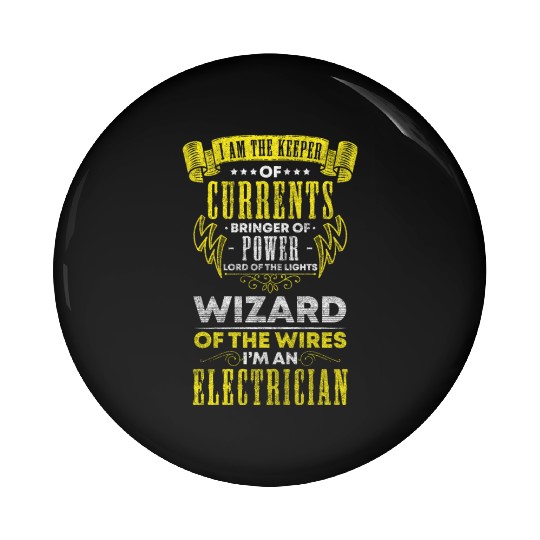 Electronic Engineer Men Voltage Pin Buttons