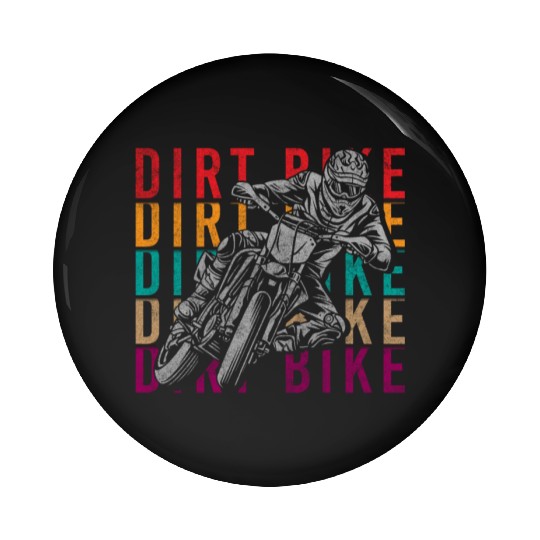 Dirt Bike Cycling Biking Pin Buttons