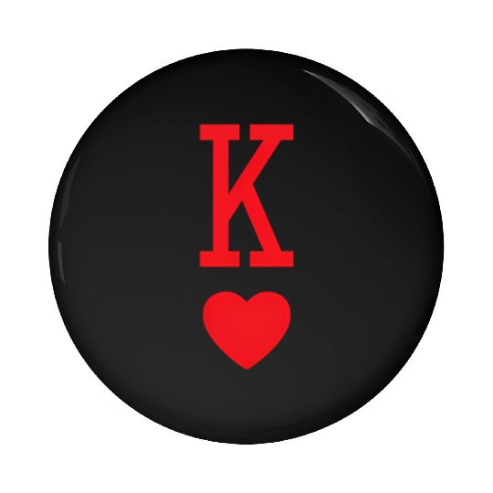 King Of Hearts Saint Valentine'S Day Pin Buttons