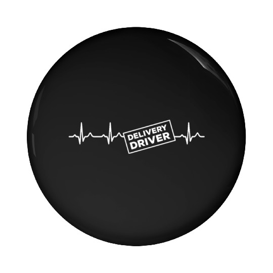 Delivery Driver Heartbeat Outfit Pin Buttons