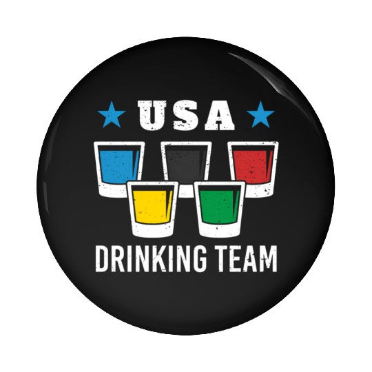 Patriot Olympic Usa Drinking Team Beer Pin Buttons