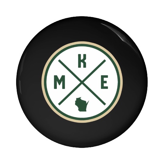 Milwaukee Circle Patch Green Pin Buttons