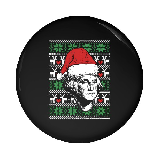 Ugly George Washington Patriotic President Pin Buttons