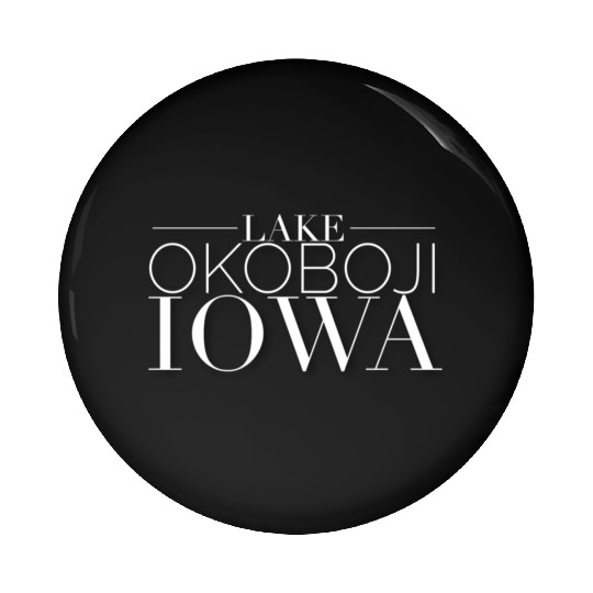 Lake Okoboji Iowa Pin Buttons