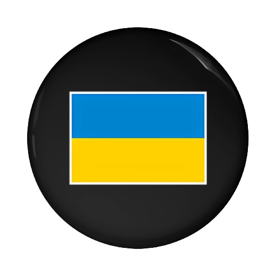 Ukraine Flag With Ukrainian National Colors Pin Buttons