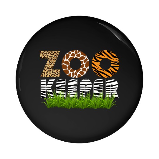 Zookeeper African Animals Zebra Wild Savanna Pin Buttons