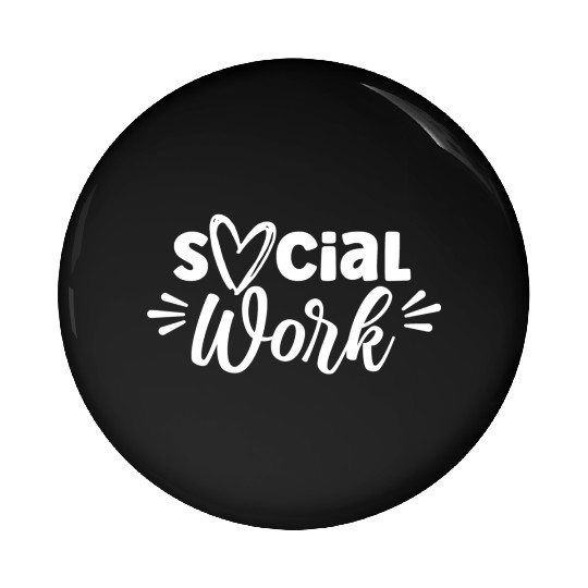 Social Work Graduation Job Worker Pin Buttons