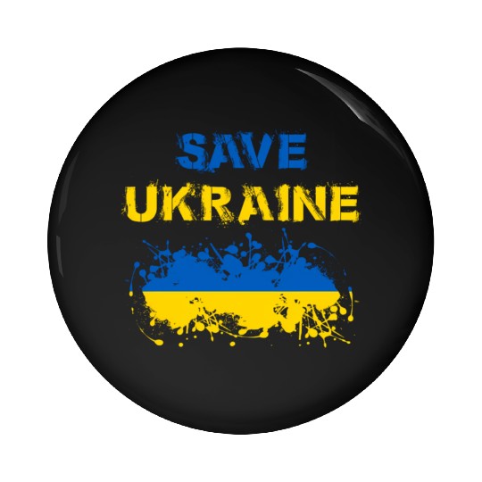 Save Ukraine Ukranian Pin Buttons