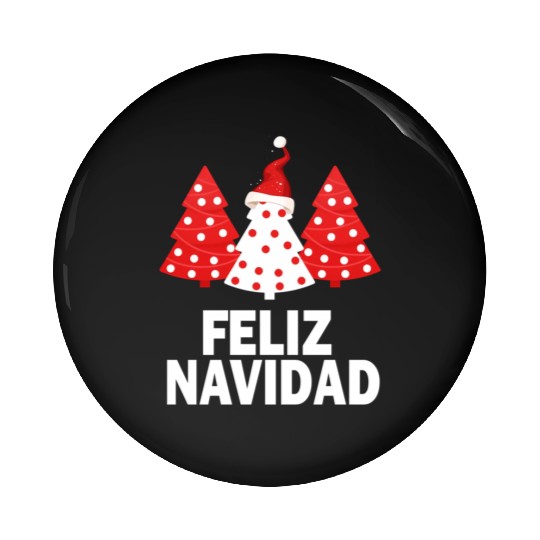 Merry Peruvian Tree Peru Flag Feliz Navidad Pin Buttons