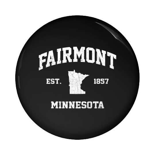 Fairmont Minnesota Mn State Athletic Style Pin Buttons