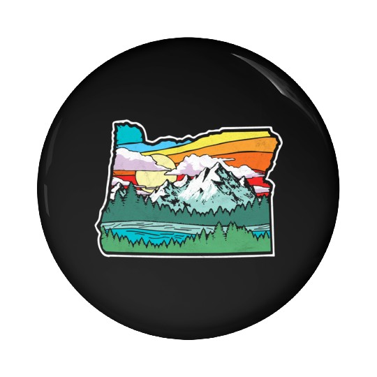 Oregon Nature Outdoors Pin Buttons