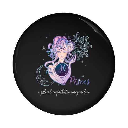 Pisces Zodiac Sign Pisces Horoscope Astrology Pin Buttons