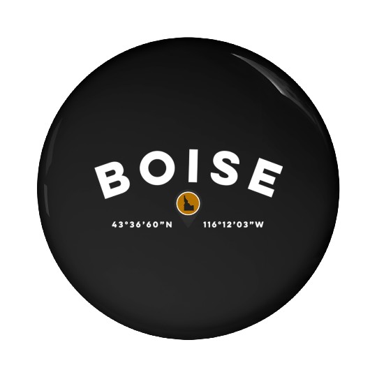 Boise Idaho Id Map Pin Buttons