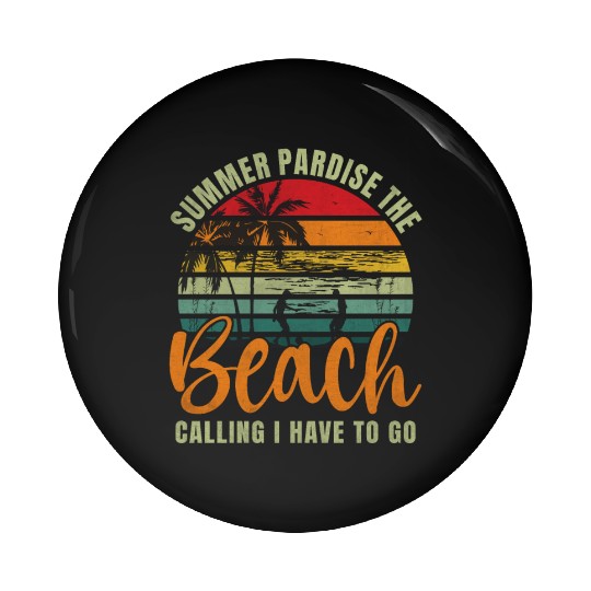 Summer Paradise Pin Buttons