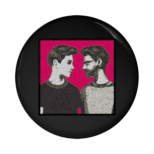 Love is Love - Colorful LGBTQ Graphic Pin Buttons