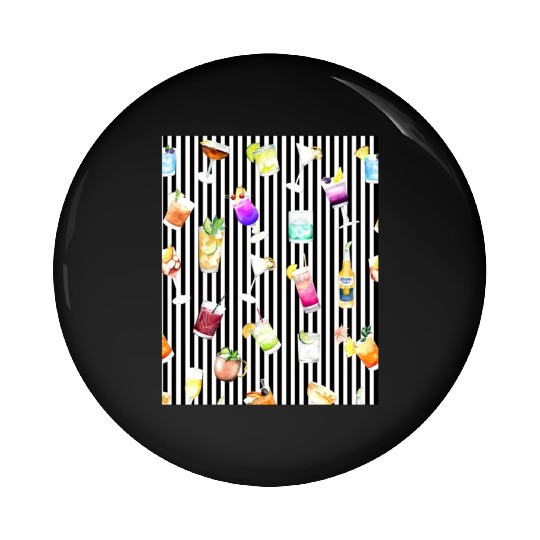 Cocktail Alcohol Happy Hour Lover Pin Buttons