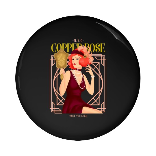 Nyc Copper Rose The Great Gatsby Pin Buttons