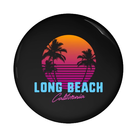 Long Beach California Pin Buttons