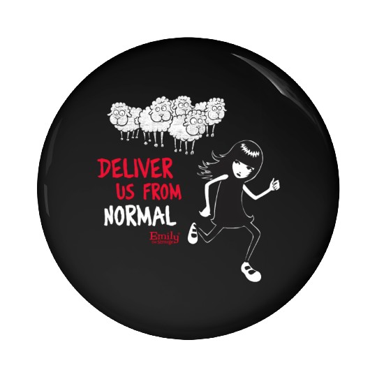 Emily The Strange Deliver Us From Normal Pin Buttons
