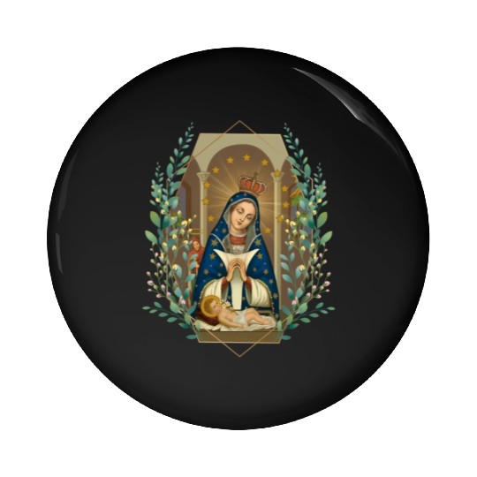 85417 Our Lady Of Altagracia Virgen De Dominicana Pin Buttons