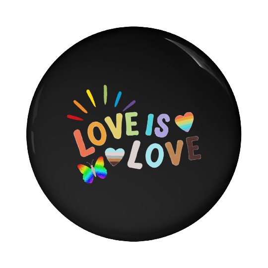 Love is Love - LGBTQ Gay Pride Rainbow Pin Buttons