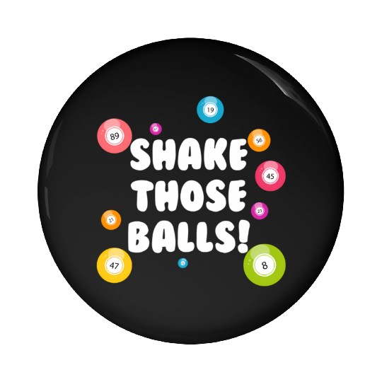 Bingo Lucky Player Ladies Bingo Pin Buttons