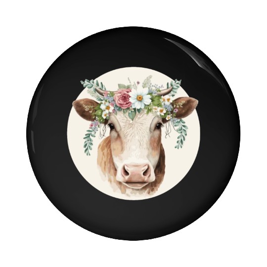 Cottagecore Cute Cow Ox Farm Animal Pet Calf Pin Buttons