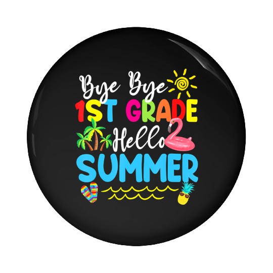 Teacher Life Messy Bun Back To School - First Day Pin Buttons