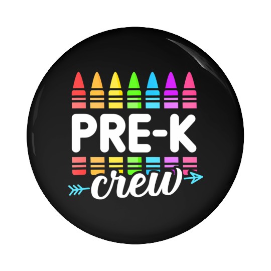 Pre-K Crew Teacher Team Squad Hello Back School Gr Pin Buttons
