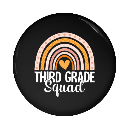 Rainbow Third Grade Back To School Team 3rd Grade Pin Buttons