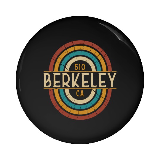 Berkeley Area Code 510 Residents State California Pin Buttons