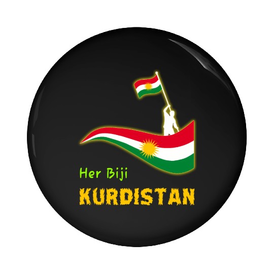 Kurdishkurd Kurdistan Flag Pin Buttons