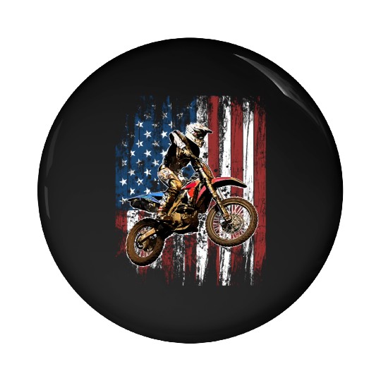 Dirt Bike Racing Motocross Racings Pin Buttons