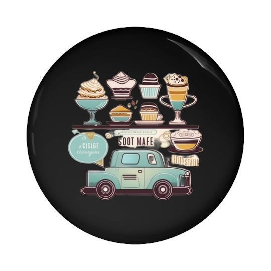 Pastries and bakery: a delicious combination Pin Buttons