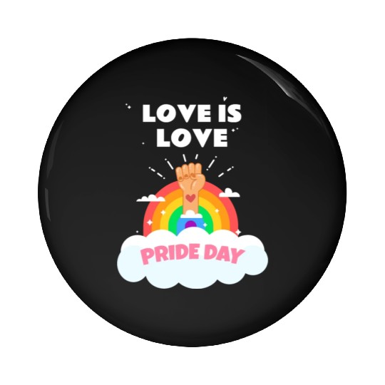 Love is Love Gay Pride Month LGBTQ Rainbow Pin Buttons