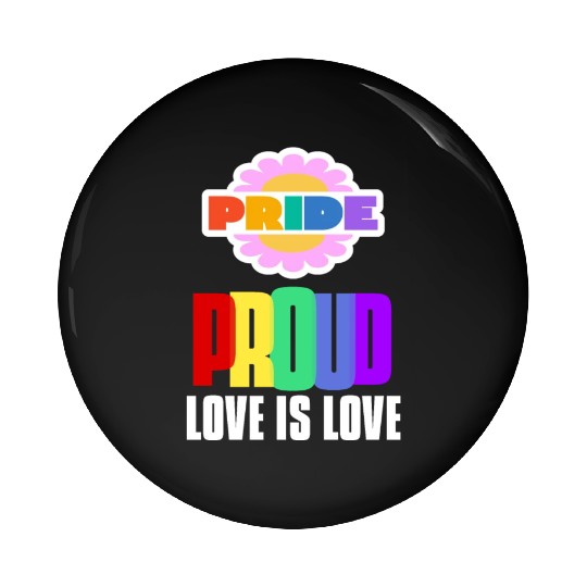 Proud LGBT Pin Buttons Love is Love Pin Buttons Rainbow Gay