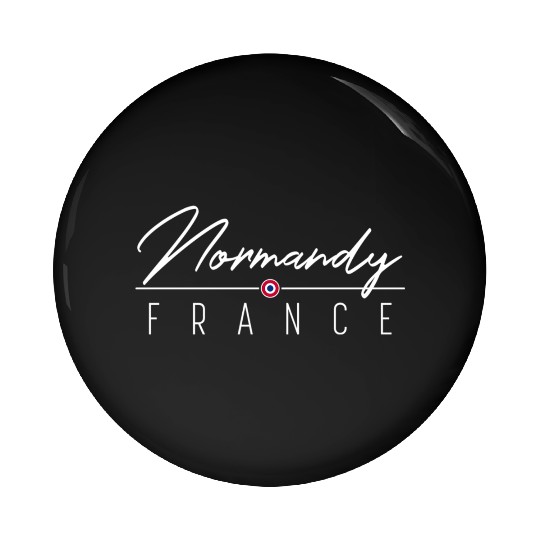 Normandy France Pin Buttons