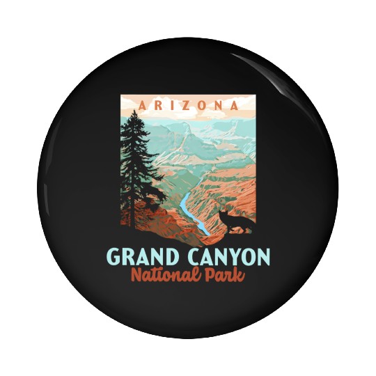 Grand Canyon National Park Arizonna Wpa Style Pin Buttons
