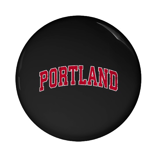 Portland Oregon Or Sports Red Pin Buttons