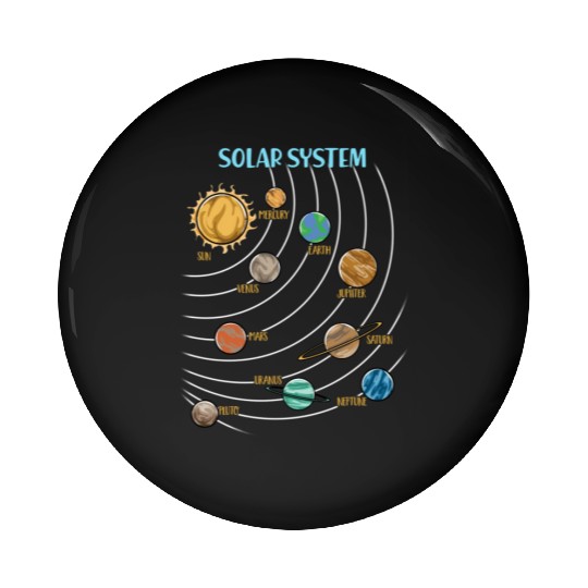 Our Solar System Science Education Pin Buttons